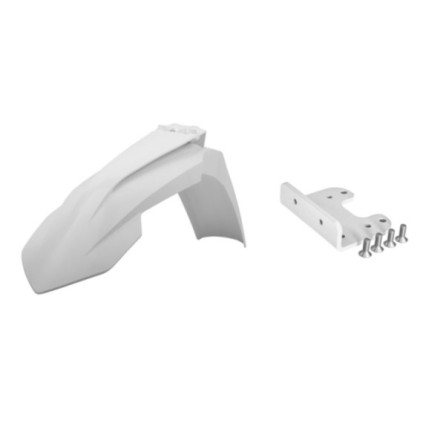 Polisport Kit front fender ktm(17)+adapter SX(07-12) EXC(08-13) white (6)