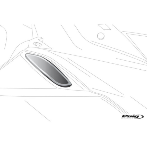 Puig Back Mirror Adapter Tmax 560 20' C/Black