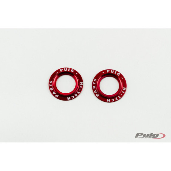 Puig set of red aluminium rings for PHB swing protector