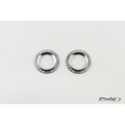 Puig set of silver aluminium rings for PHB swing protector