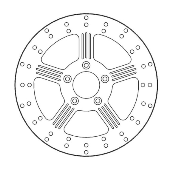 Moto-Master Harley Adrian Brakedisc Ø300 (front, 8.7mm holes)