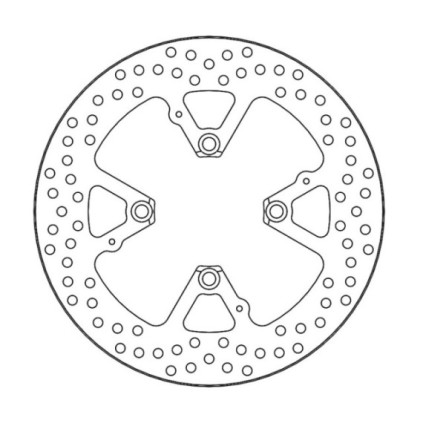 Moto-Master Halo Brakedisc rear Ducati: Diavel, Multistrada ABS, Xdiavel (6MM di