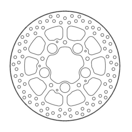 Moto-Master Halo Brakedisc rear Honda: VFR800F ABS/Plus ABS, VRF800X Crossrunner