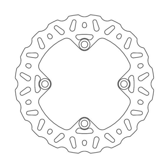 Moto-Master Nitro Brakedisc rear Honda: XR250/400/600/650L, Kawasaki: KFX400