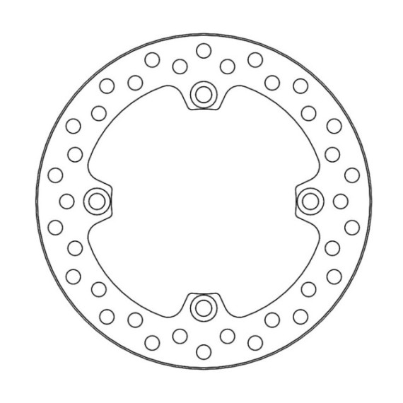 Moto-Master Vintage Brakedisc rear Honda: CR125 (1989-1987), CR250 (1989-1996), 