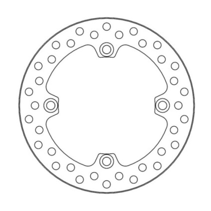 Moto-Master Vintage Brakedisc rear Honda: CR125 (1989-1987), CR250 (1989-1996), 