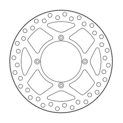 Moto-Master Vintage Brakedisc front Kawasaki: KX125/250 (1989-2002), KX500 (1989