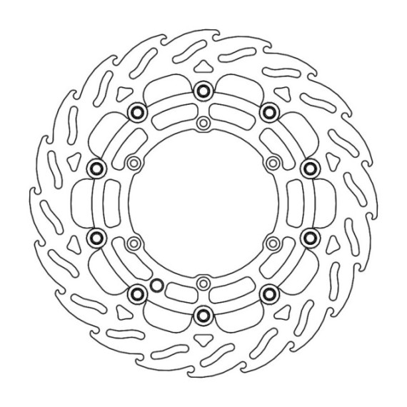 Moto-Master Flame Brakedisc front KTM: SMR, Husqvarna: FS (for 16.5 inch wheels)