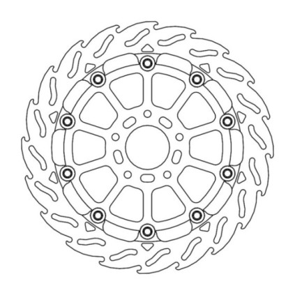 Moto-Master Racing Flame Brakedisc front left KTM: 790 Duke