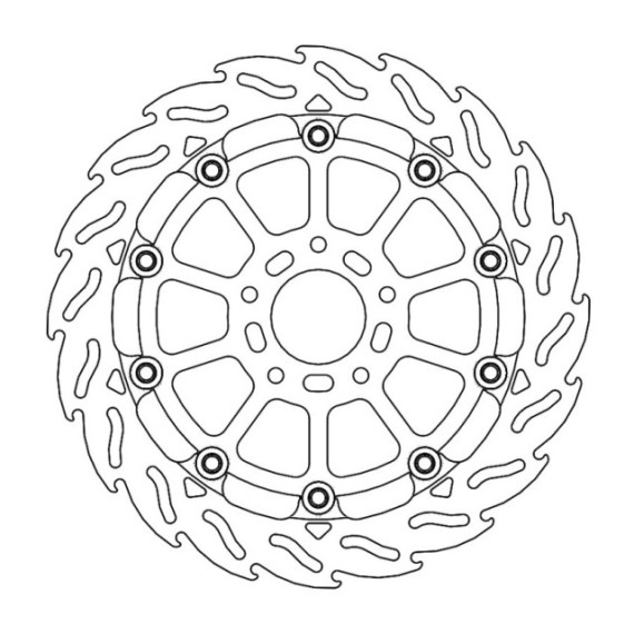 Moto-Master Racing Flame Brakedisc front right KTM: 790 Duke