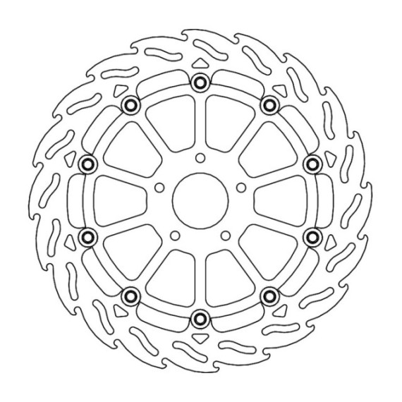 Moto-Master Flame Brakedisc front right KTM: 790 Duke Ø320mm oversize