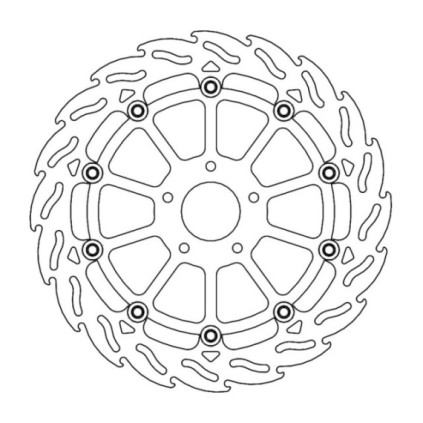 Moto-Master Flame Brakedisc front right KTM: 790 Duke Ø320mm oversize