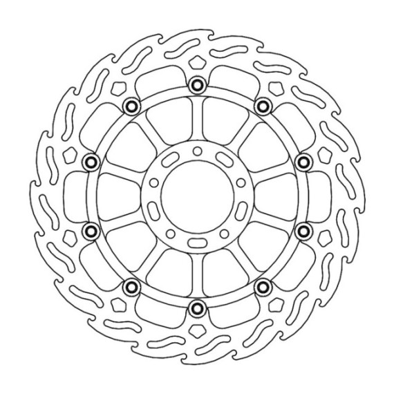 Moto-Master Flame Brakedisc front left Ducati: Monster 1200 S/R, Multistrada 120
