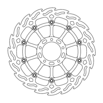 Moto-Master Flame Brakedisc front left Ducati: Monster 1200 S/R, Multistrada 120