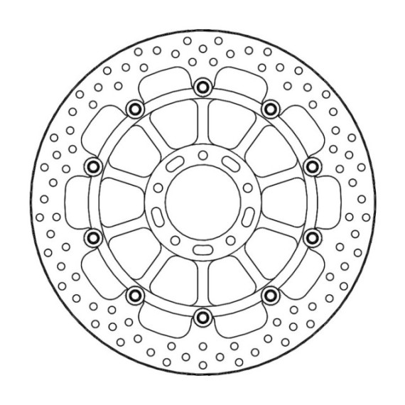 Moto-Master Halo Brakedisc front right Ducati: Monster 1200 S/R, Multistrada 120