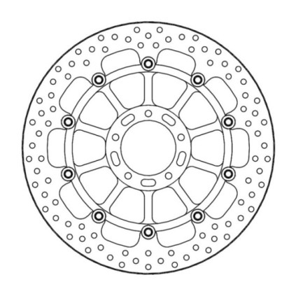 Moto-Master Halo Brakedisc front right Ducati: Monster 1200 S/R, Multistrada 120