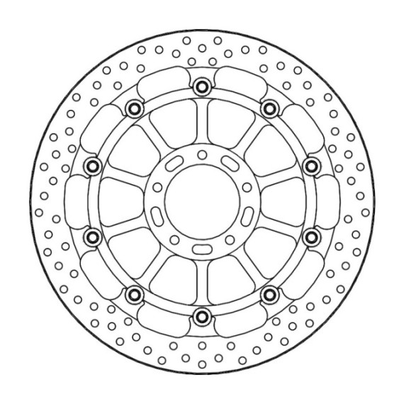 Moto-Master Racing Halo Brakedisc front Ducati: Monster 1200 S/R, Multistrada 12