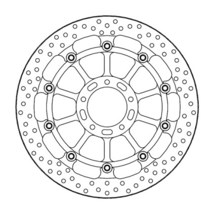 Moto-Master Racing Halo Brakedisc front Ducati: Monster 1200 S/R, Multistrada 12