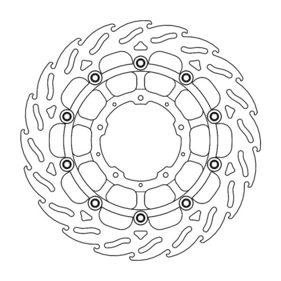Moto-Master Flame Brakedisc front left Honda: CB 1000 R ABS / CB 1000 R+  