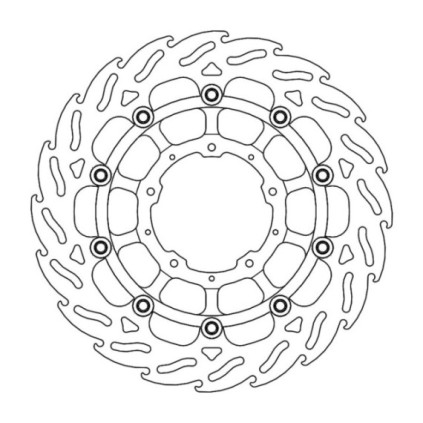 Moto-Master Flame Brakedisc front left Honda: CB 1000 R ABS / CB 1000 R+  