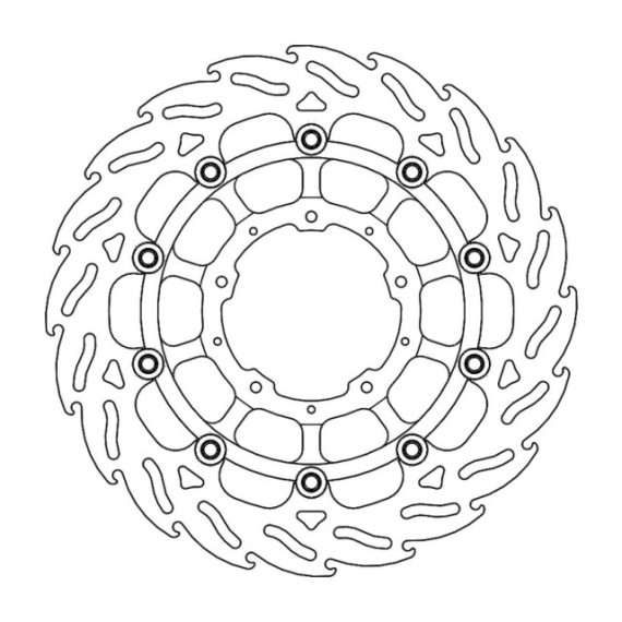 Moto-Master Flame Brakedisc front right Honda: CB 1000 R ABS / CB 1000 R+  