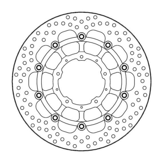 Moto-Master Halo Brakedisc front Honda: CB 1000 R ABS / CB 1000 R+  