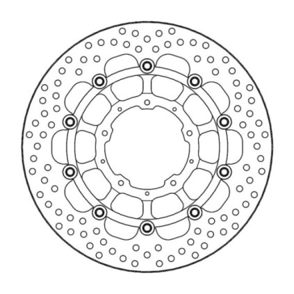 Moto-Master Halo Brakedisc front Honda: CB 1000 R ABS / CB 1000 R+  