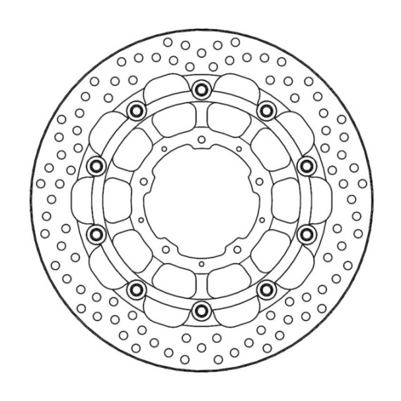 Moto-Master Racing Halo Brakedisc front Honda: CB 1000 R ABS / CB 1000 R+  