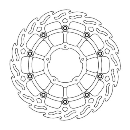 Moto-Master Flame Brakedisc front left Honda: CBR1000RR-R Fireblade / Fireblade 