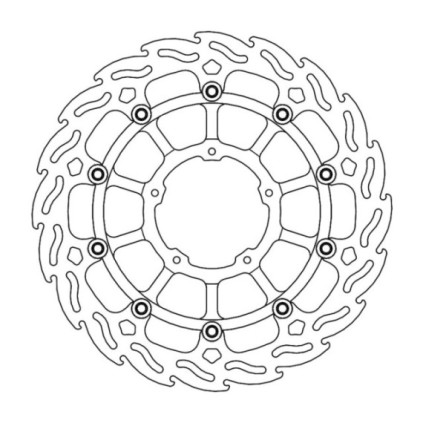 Moto-Master Flame Brakedisc front right Honda: CBR1000RR-R Fireblade / Fireblade