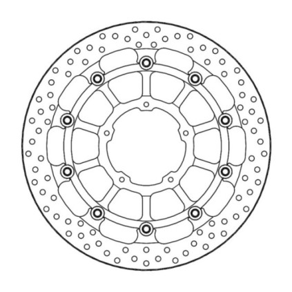 Moto-Master Racing Halo Brakedisc front Honda: CBR1000RR-R Fireblade / Fireblade