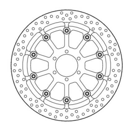 Moto-Master Prof. Halo Brakedisc front right BMW: HP4 (T-floater 320x6.0x34mm)