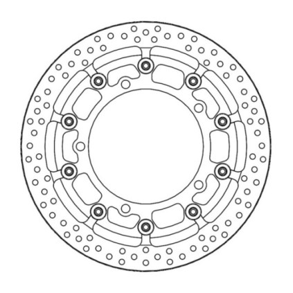 Moto-Master Prof. Halo Brakedisc front Kawasaki: Z400 Ninja (T-floater 310x6.0x3