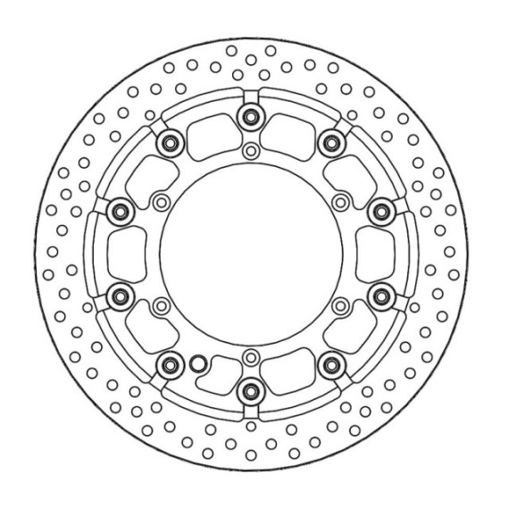 Moto-Master Supermoto Racing Brakedisc front KTM/Husqvarna (T-floater HALO Ø300x