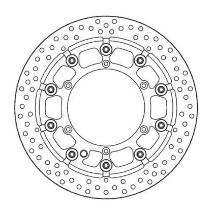 Moto-Master Supermoto Racing Brakedisc front KTM/Husqvarna (T-floater HALO Ø300x