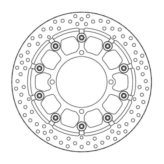 Moto-Master Supermoto Racing Brakedisc front Kawasaki (T-floater HALO Ø300x5.5x3