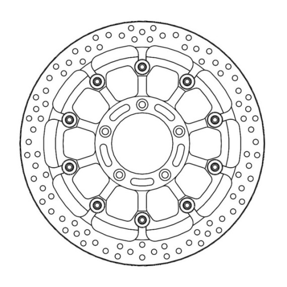 Moto-Master Prof. Halo Brakedisc front MV Agusta: F4 (T-floater 320x6.0x31mm)