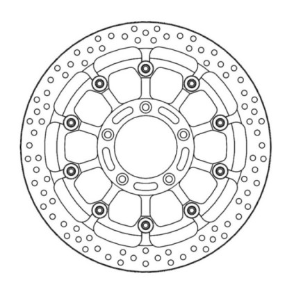 Moto-Master Prof. Halo Brakedisc front MV Agusta: F4 (T-floater 320x6.0x31mm)