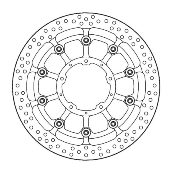 Moto-Master Prof. Halo Brakedisc front Honda: CBR1000RR SP (T-floater 320x6.0x31