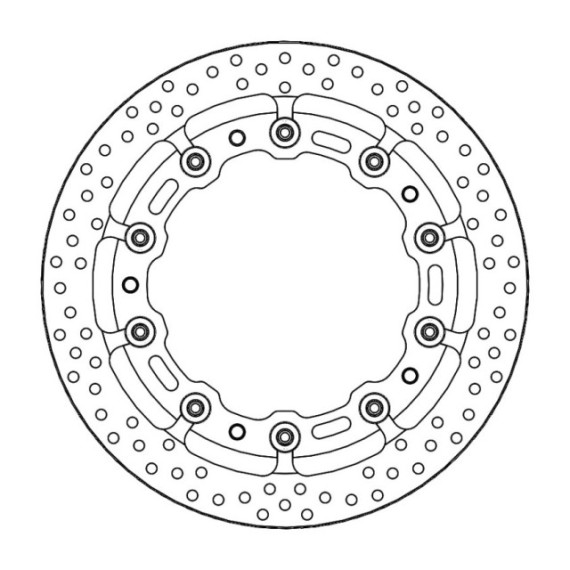 Moto-Master Prof. Halo Brakedisc front BMW: S1000RR (T-floater 320x6.0x34mm)