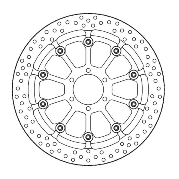 Moto-Master Prof. Halo Brakedisc front BMW: HP4 (PVM wheel) (T-floater 320x6.0x3