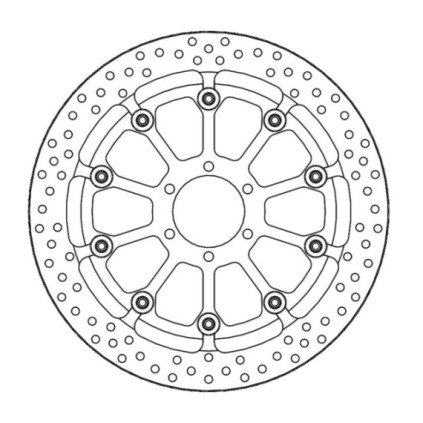 Moto-Master Prof. Halo Brakedisc front BMW: HP4 (PVM wheel) (T-floater 320x6.0x3