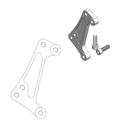 Moto-Master Supermoto Racing Adapter Ø300mm KTM: 690 Enduro, Husqvarna: 701 Endu