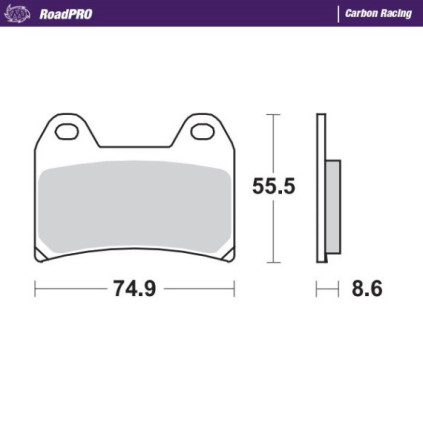 Moto-Master Brakepads RoadPRO Carbon Racing