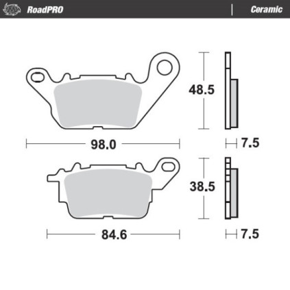 Moto-Master Brakepads RoadPRO Ceramic