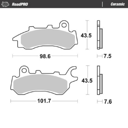 Moto-Master Brakepads RoadPRO Ceramic