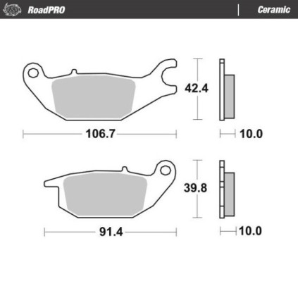 Moto-Master Brakepads RoadPRO Ceramic