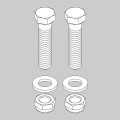 Wessex Ball Hitch Fastening Set for 772-WX-2356