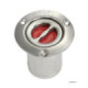 Osculati FUEL deck plug polished SS straight 80 mm