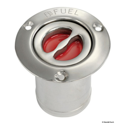 Osculati FUEL deck plug polished SS straight 80 mm